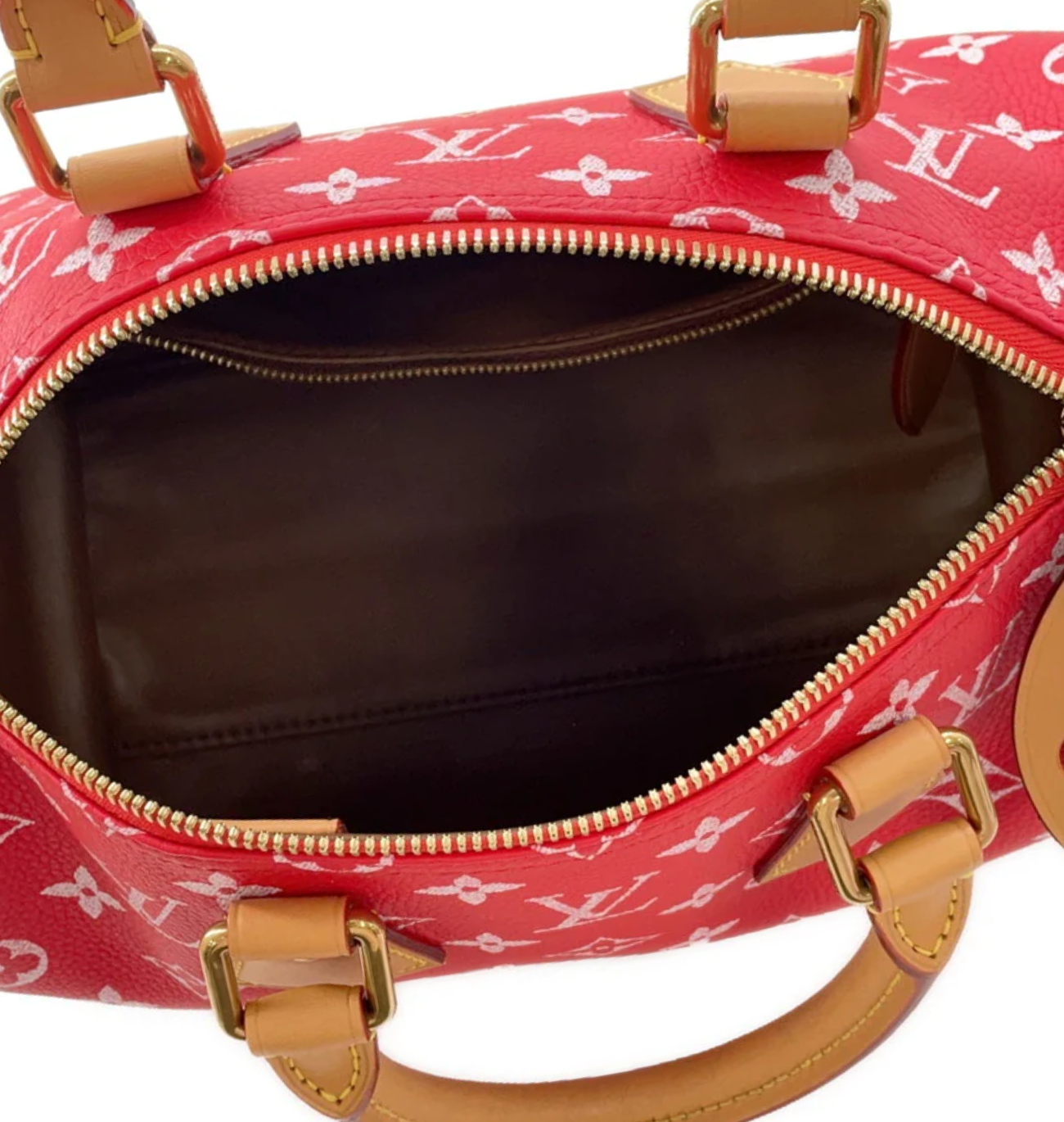 LOUIS VUITTON Speedy 25 Bandouliere Calf Leather Monogram