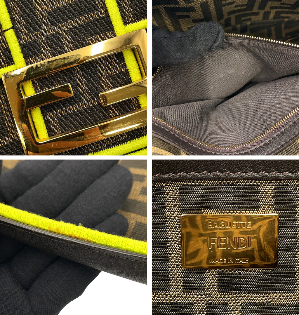 FENDI Baguette Zucca Mamma Shoulder Bag