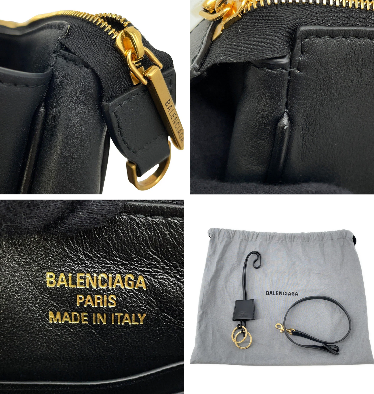BALENCIAGA Rodeo Black Leather Shoulder Bag